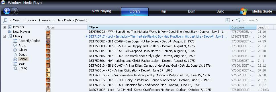  Windows Media Player 11 Screen Shot